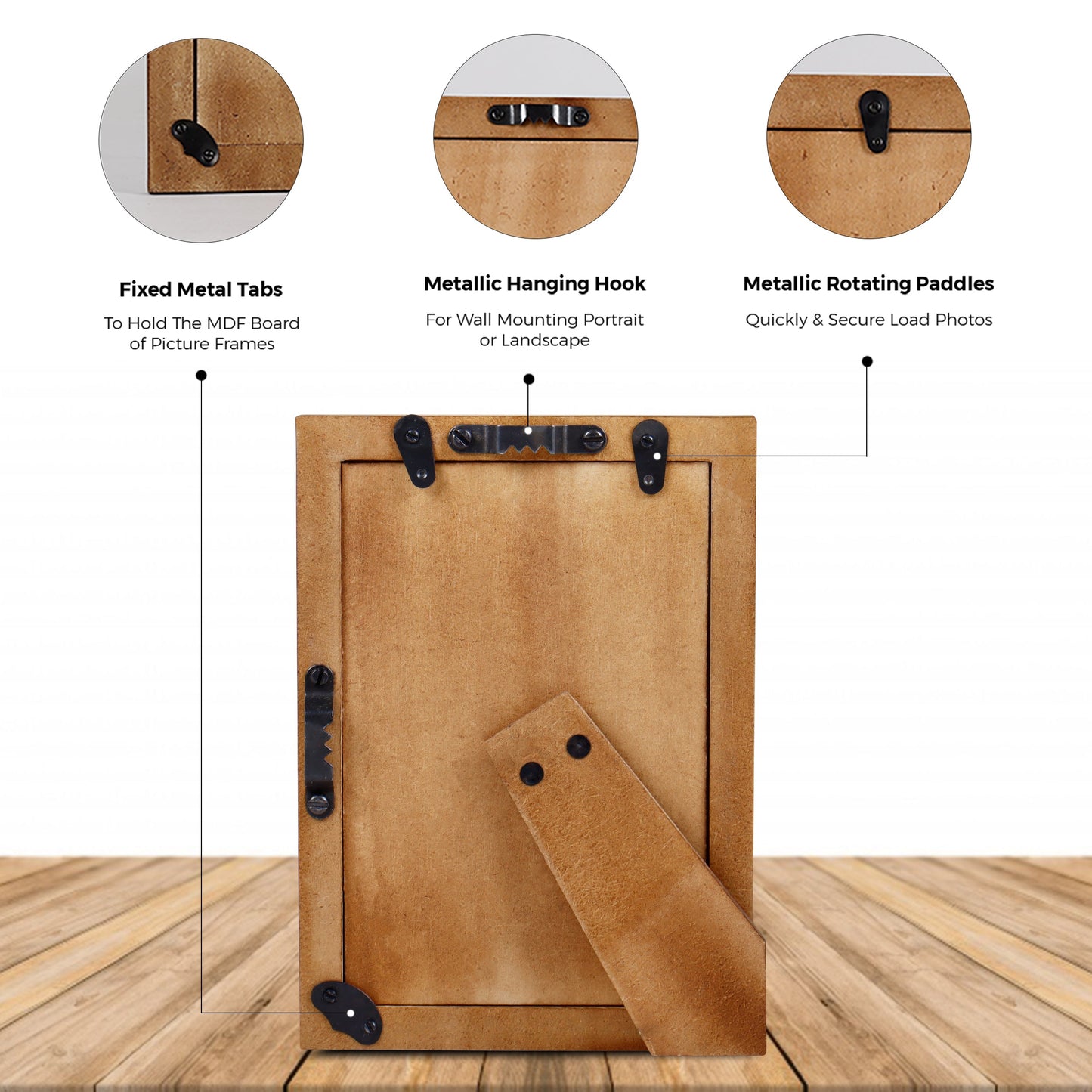 Picture Frame USA American Flag Pattern Bone & Resin Inlay Collection in 27 Sizes