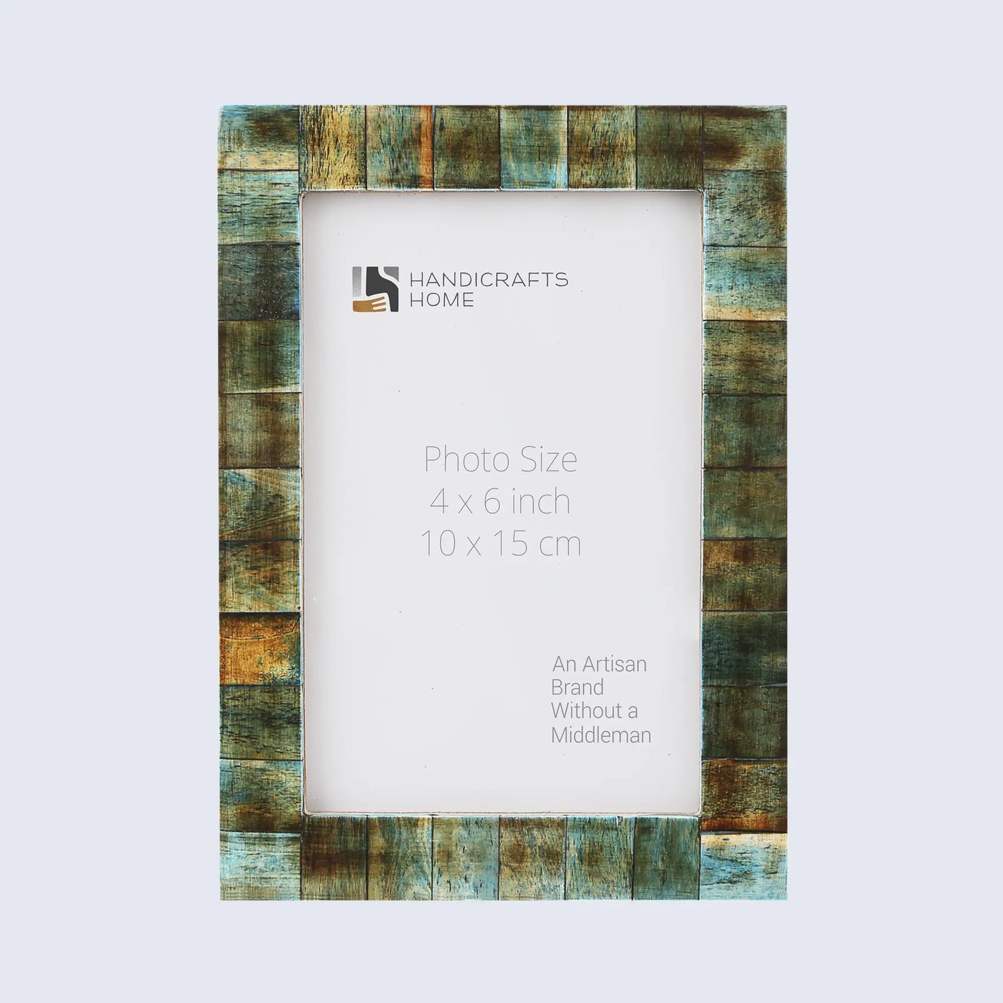 Picture Frames Verdigris Bone Inlay Collection in 3 Sizes