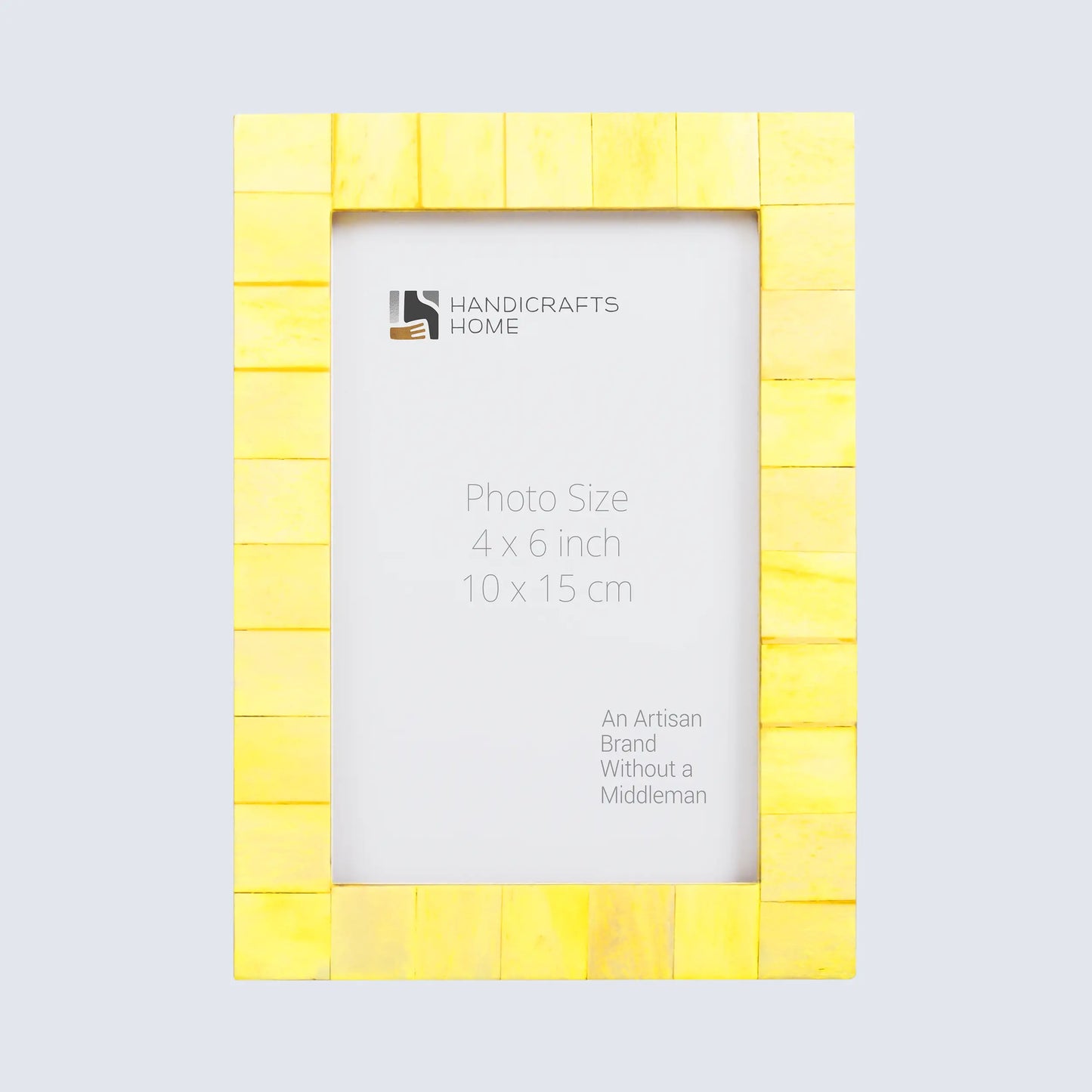 Picture Frames Classic Pattern Bone Inlay Collection in 27 Sizes, Yellow