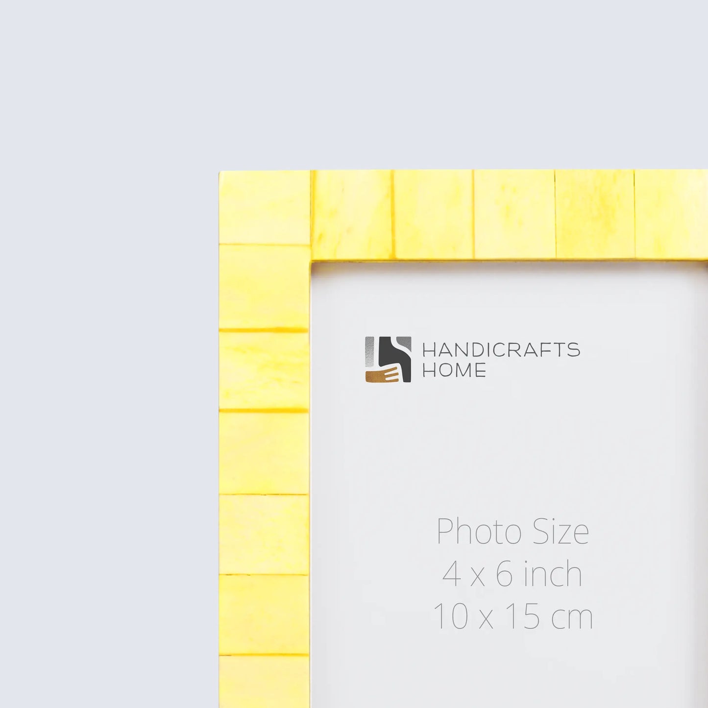 Picture Frames Classic Pattern Bone Inlay Collection in 27 Sizes, Yellow