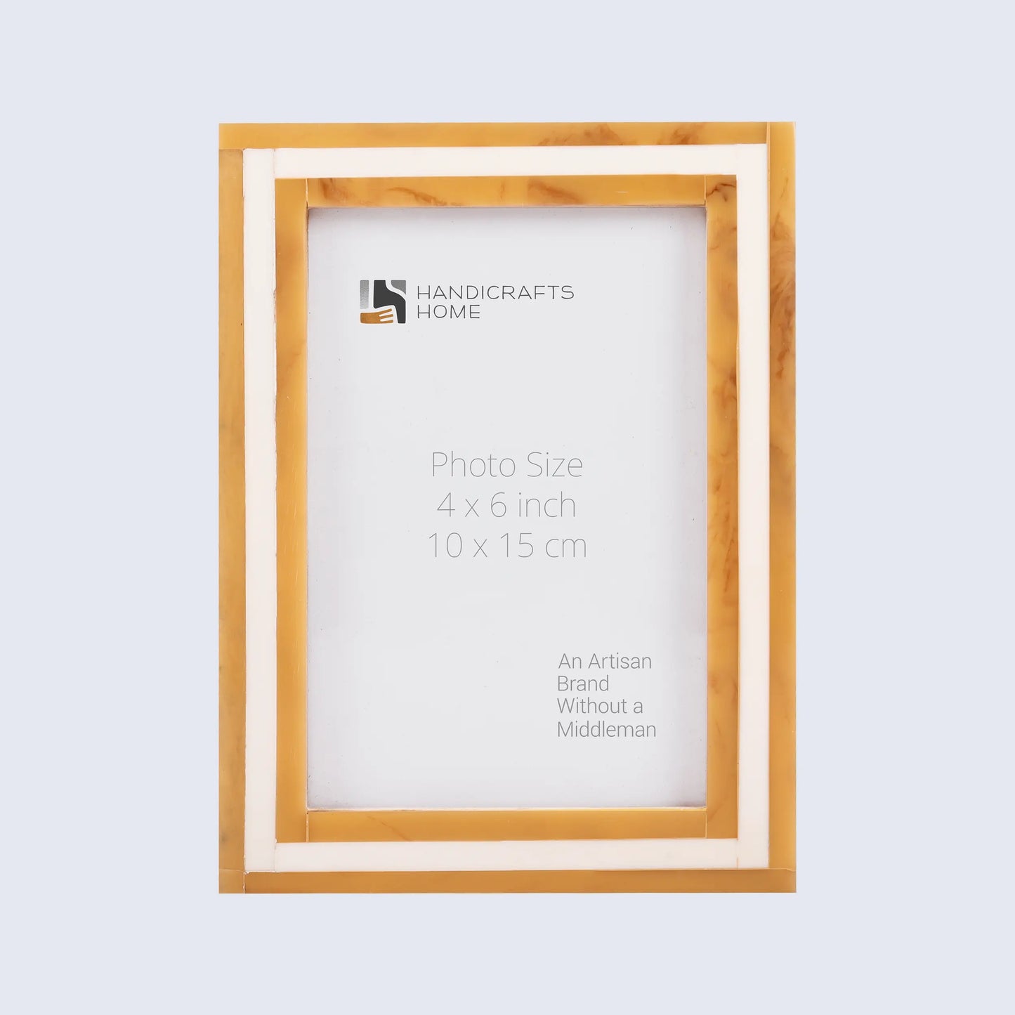 Picture Frames Avant Amber Pattern Resin Inlay Collection in 3 Sizes