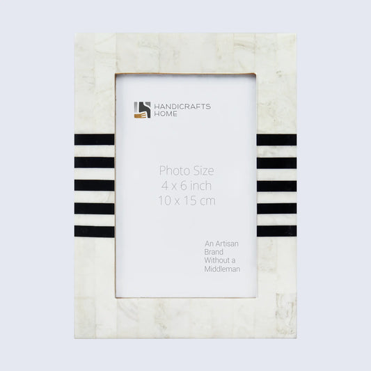 Picture Frames Contour Lado Pattern Resin Inlay Collection in 3 Sizes