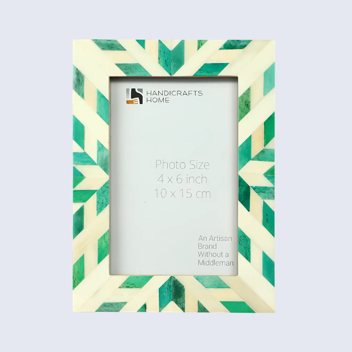 Hypno Nature Bone Inlay Green & White Picture Frame- 4x6, 5x7 and 8x10