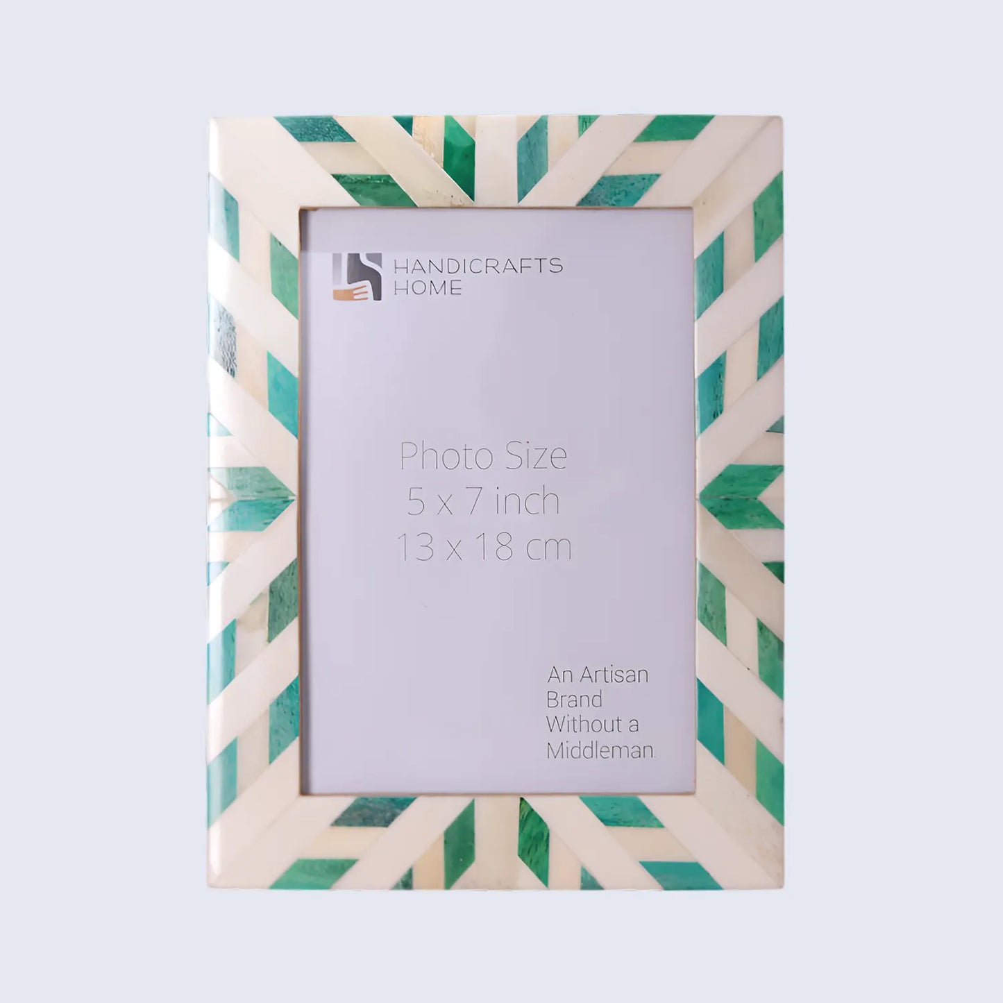 Hypno Nature Bone Inlay Green & White Picture Frame- 4x6, 5x7 and 8x10