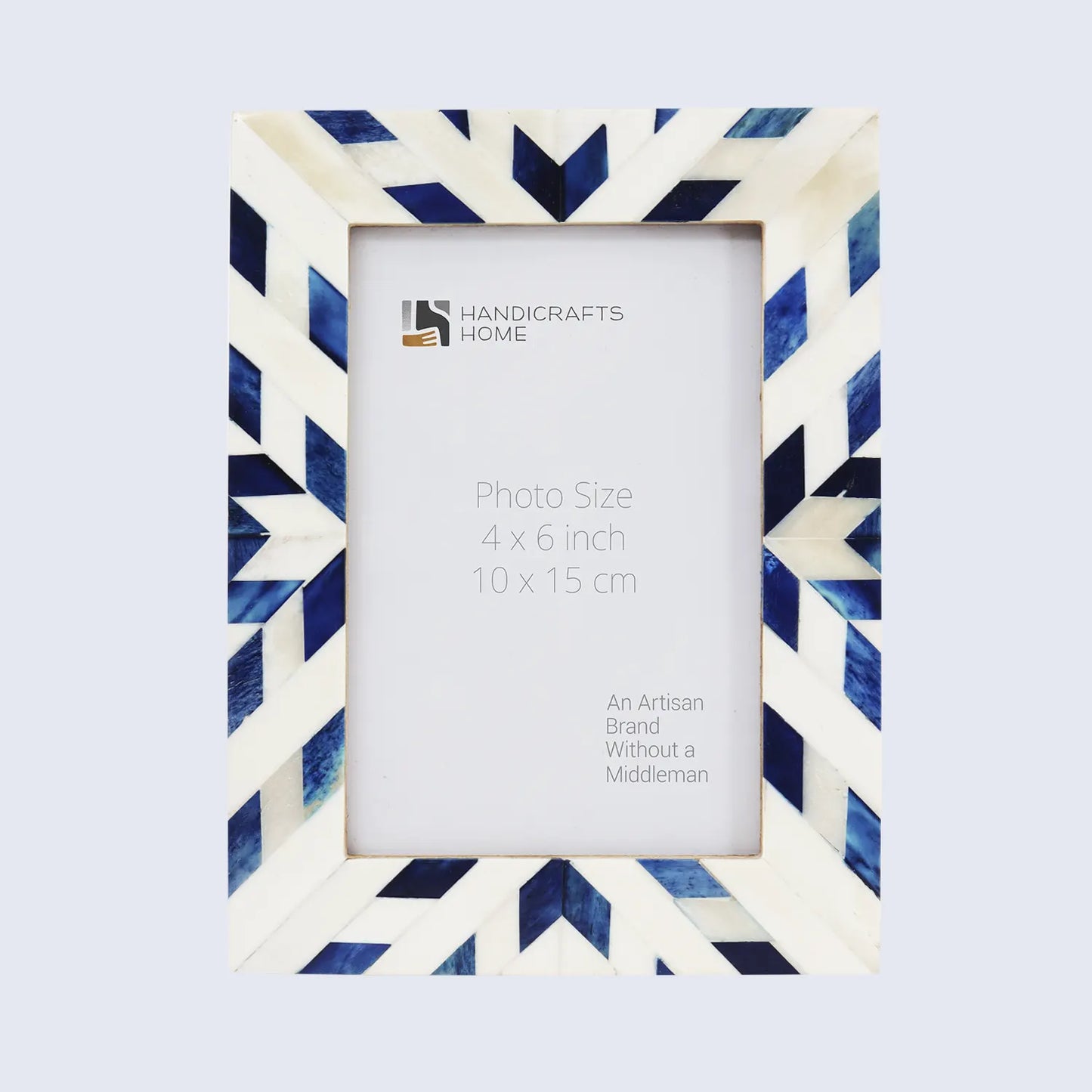 Picture Frames Hypno Frost Pattern Bone Inlay Collection in 3 Sizes