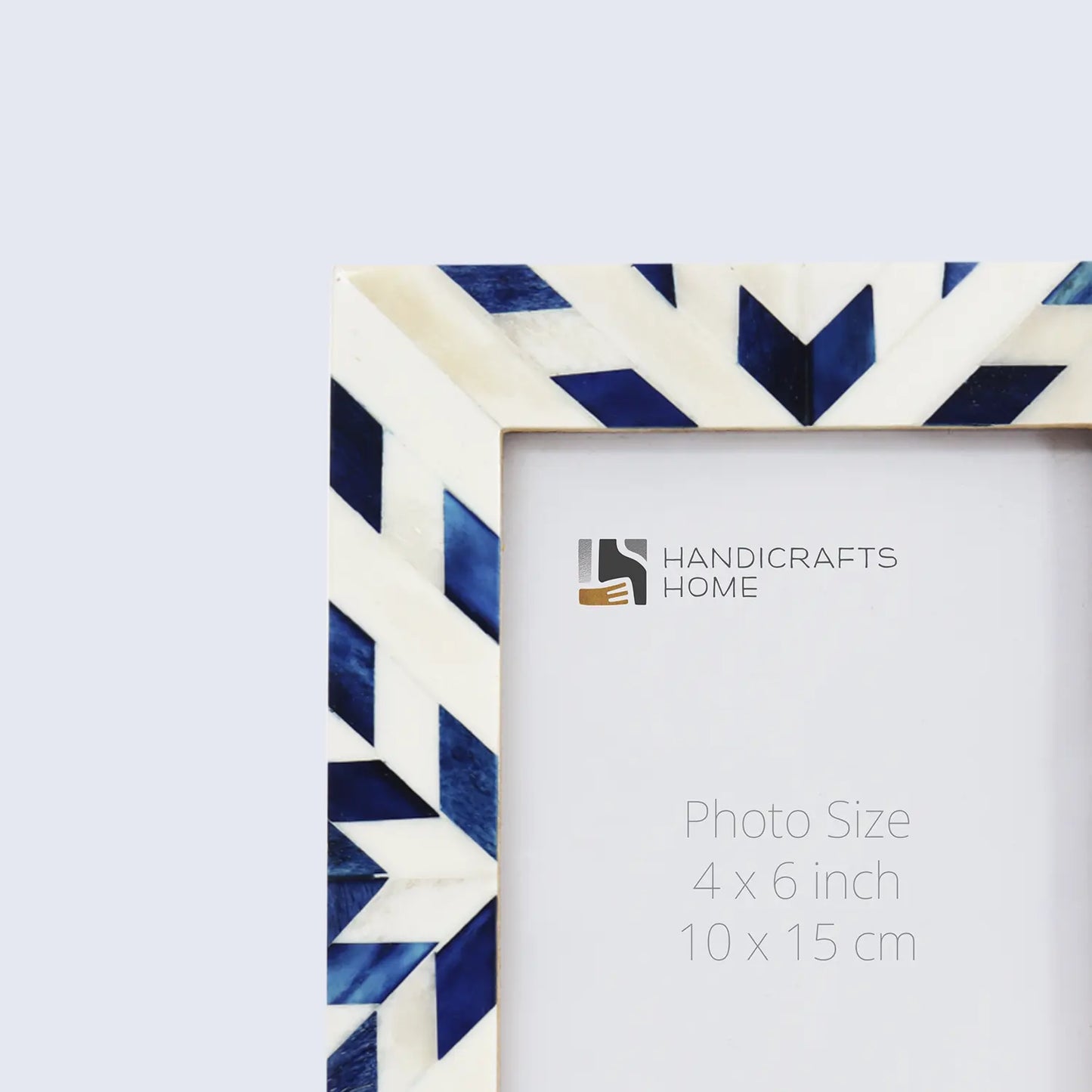 Picture Frames Hypno Frost Pattern Bone Inlay Collection in 3 Sizes