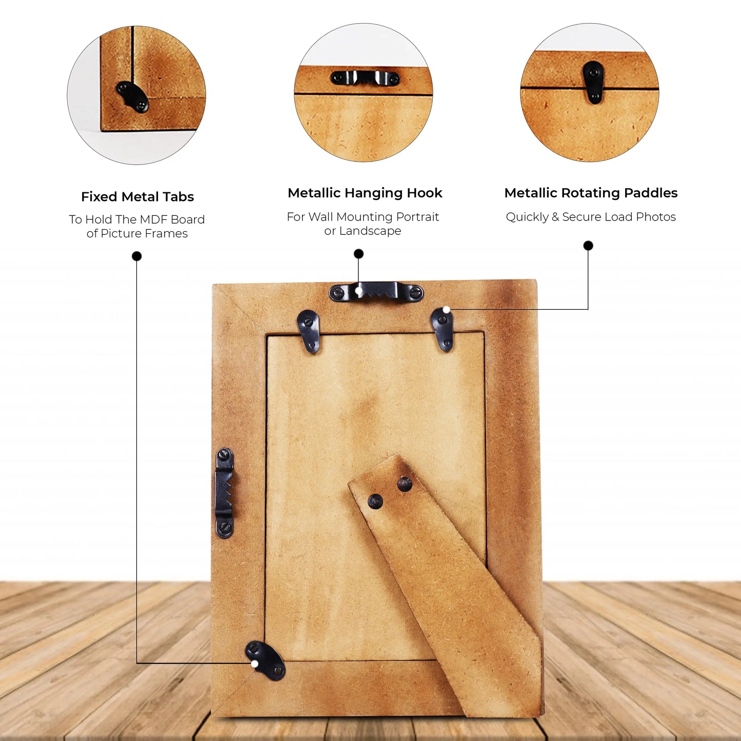 Picture Frames Indigo Mosaic Diamond Pattern Bone & Resin Inlay Collection, 4X6