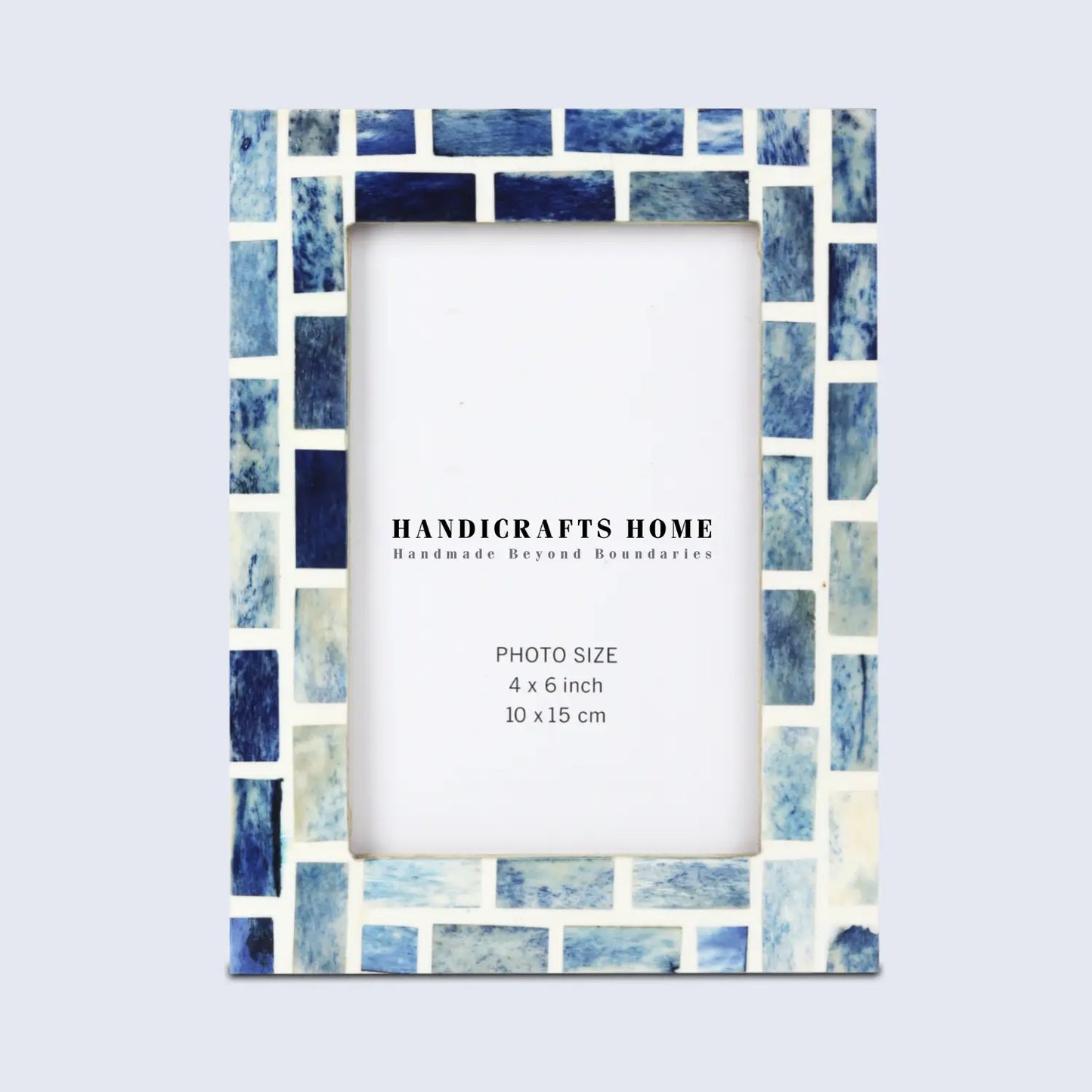 Picture Frames Indigo Pattern Bone Inlay Collection in 26 Sizes