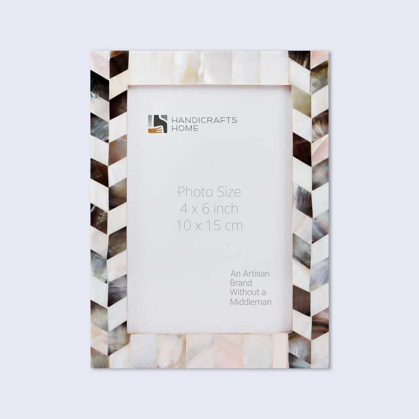 Picture Frames Pearlescent Barley Pattern Mother of Pearl Collection in 3 Sizes