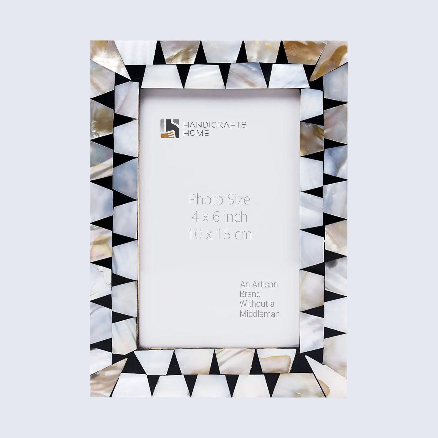 Picture Frames Pearlescent Flash Pattern Mother of Pearl & Resin Collection in 3 Sizes