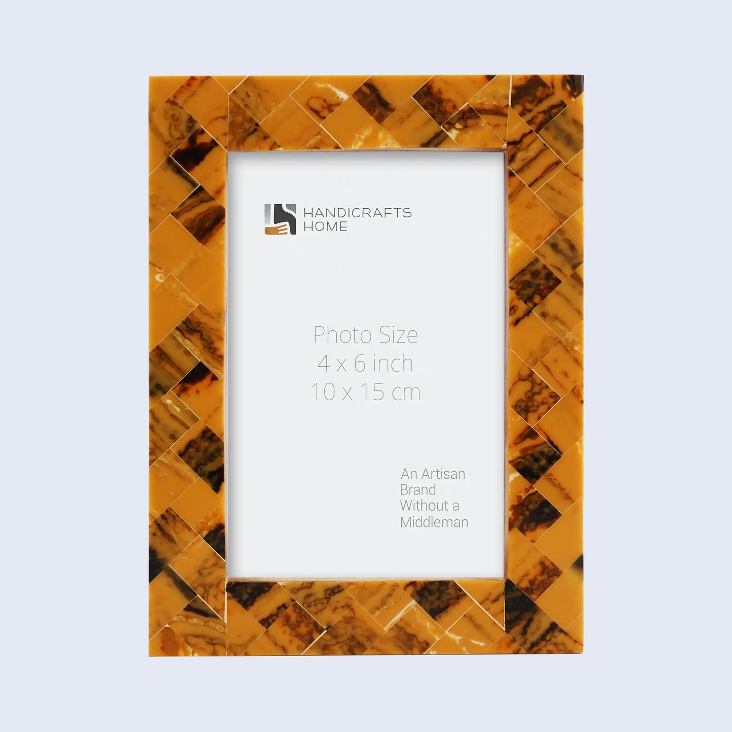 Picture Frames Pearlescent Honey Pattern Resin Inlay Collection in 3 Sizes