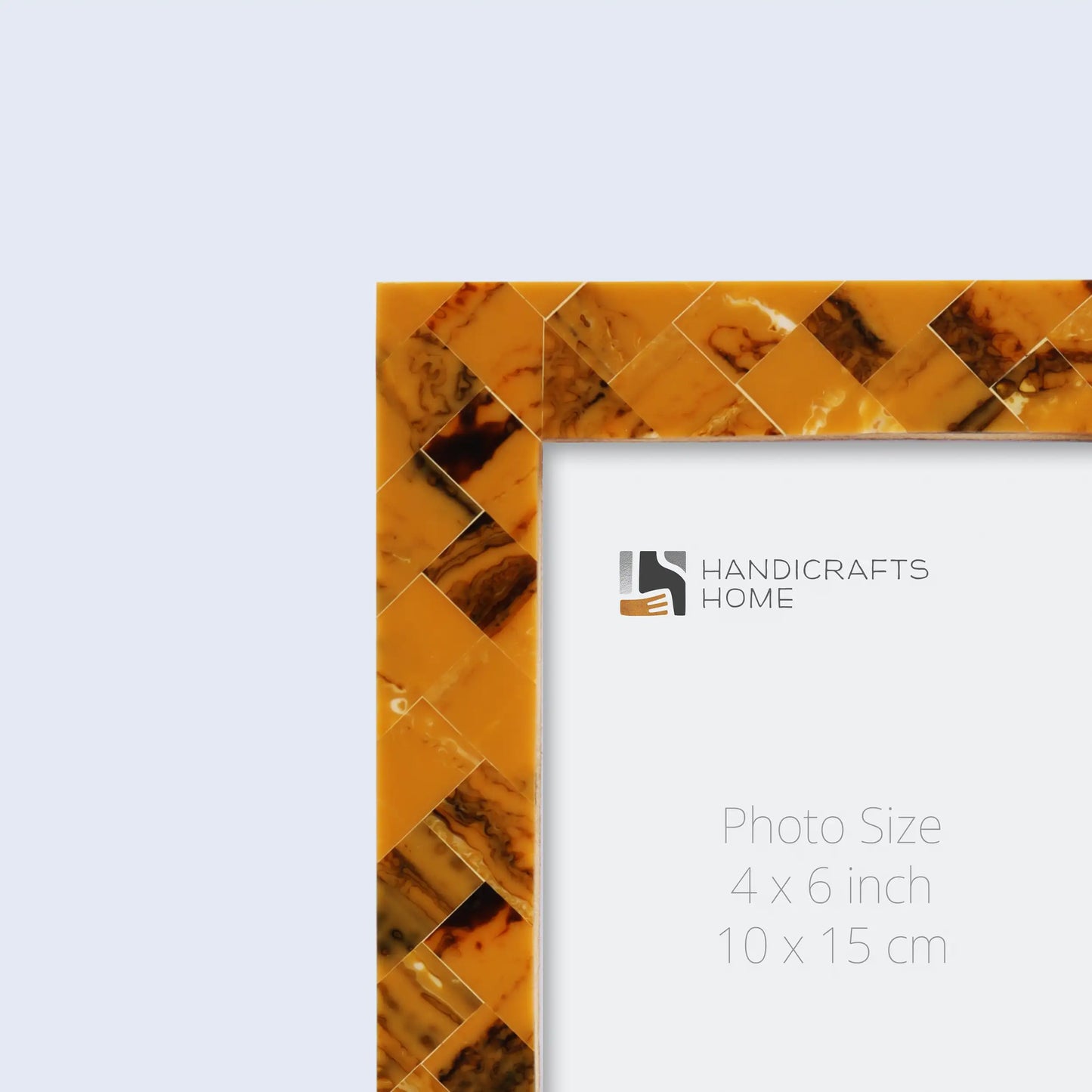 Picture Frames Pearlescent Honey Pattern Resin Inlay Collection in 3 Sizes