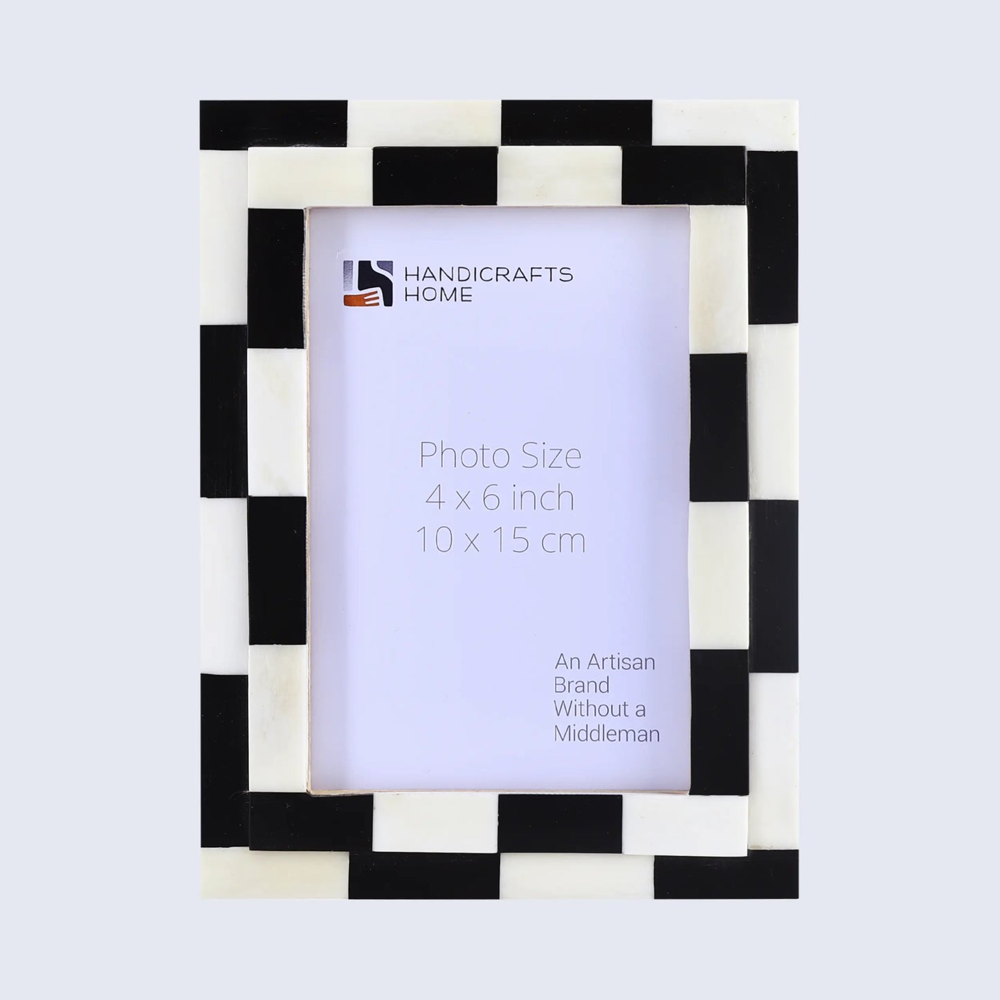 Picture Frames Silhouette Shuffled Pattern Bone Inlay Collection in 2 Sizes