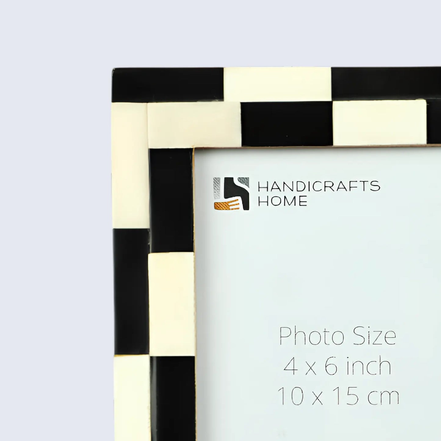 Picture Frames Silhouette Shuffled Pattern Bone Inlay Collection in 2 Sizes