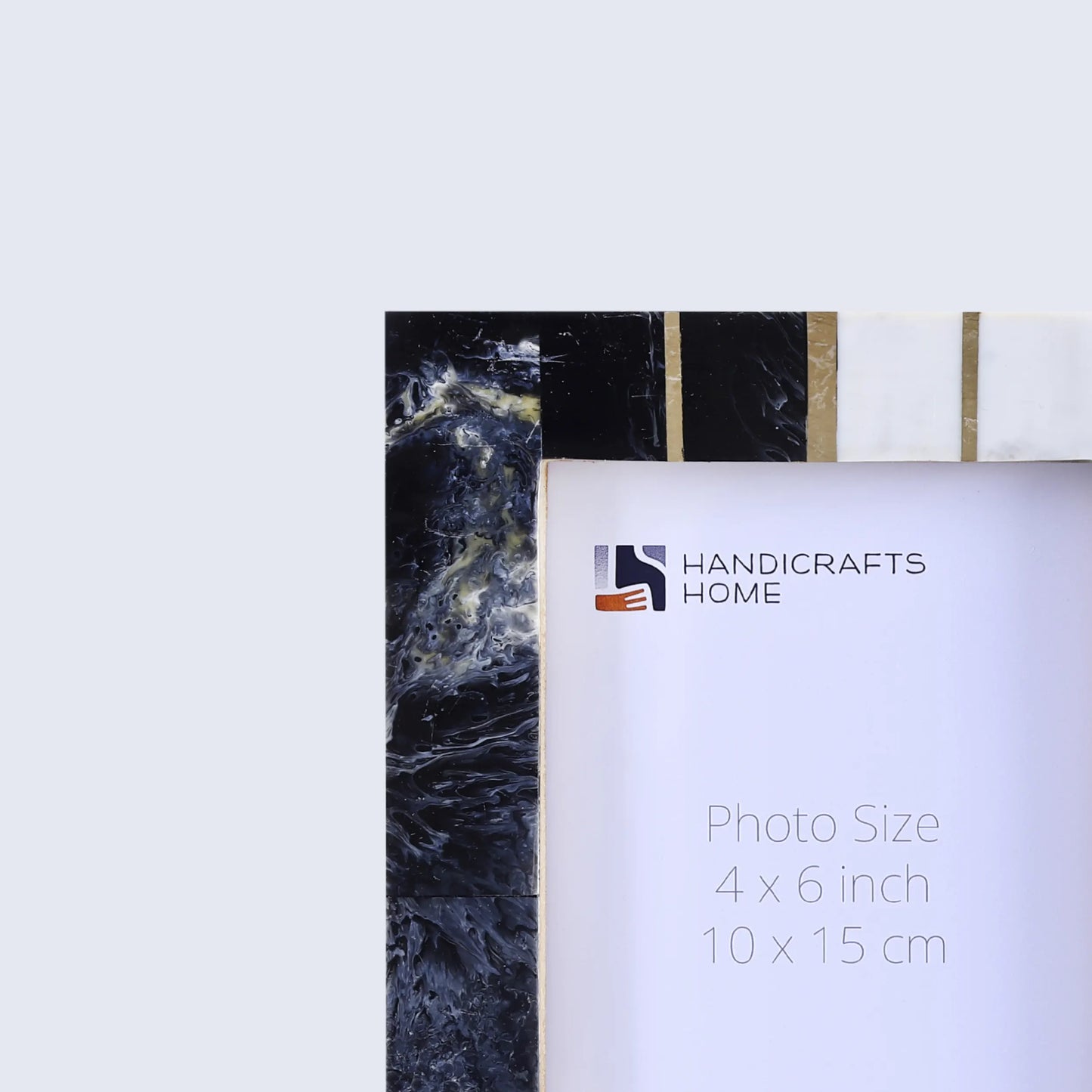 Handmade West Coast Ventura Collection inspired Resin Inlay Picture Frames Black & White