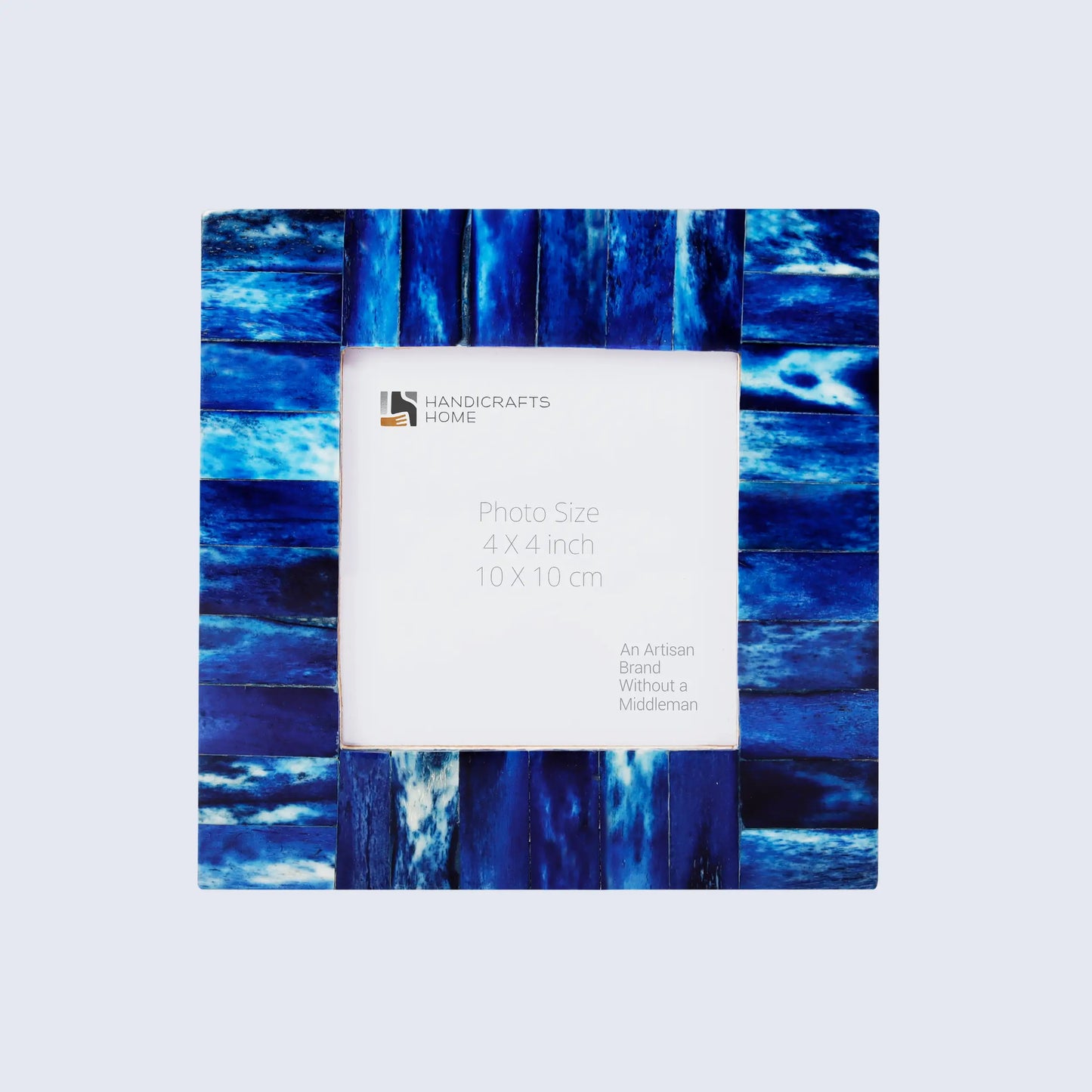 Picture Frames Classic Pattern Bone Inlay Collection in 27 Sizes, Blue