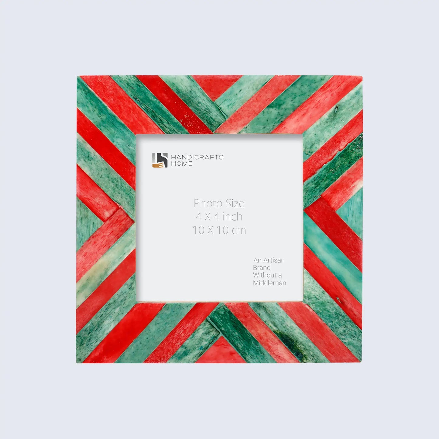 Baby Picture Frames Chevron Pattern Bone Inlay Collection in 6 Colors