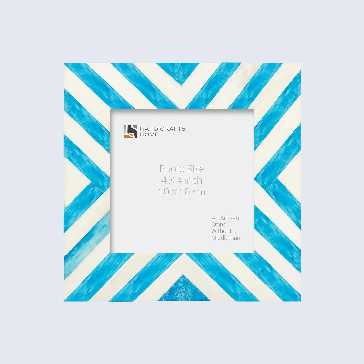 Baby Picture Frames Chevron Pattern Bone Inlay Collection in 6 Colors