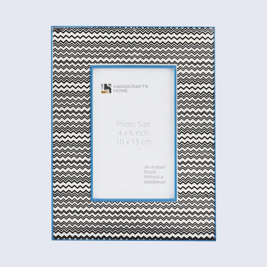 Picture Frames Rhythm Waves Pattern Resin Inlay Collection in 3 Sizes