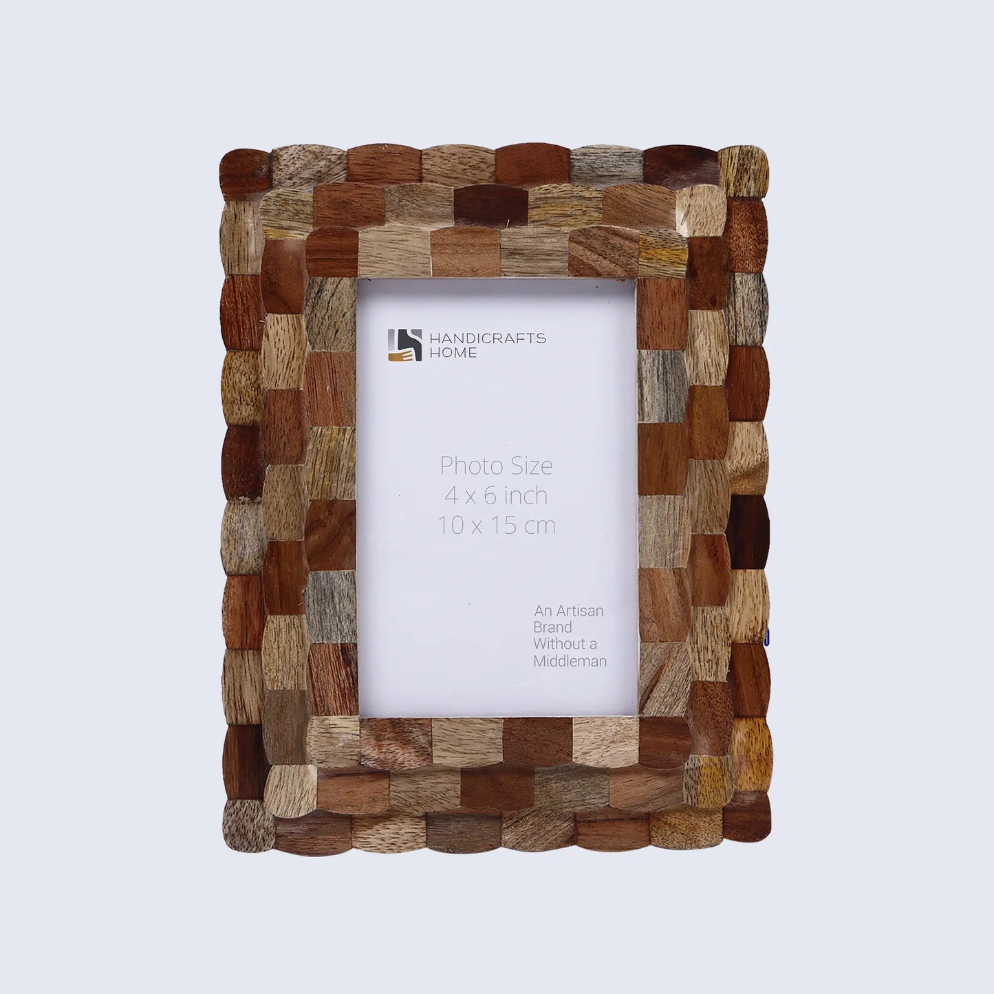 Picture Frames Artisan Hive Scalloped Pattern Wooden Collection in 3 Sizes