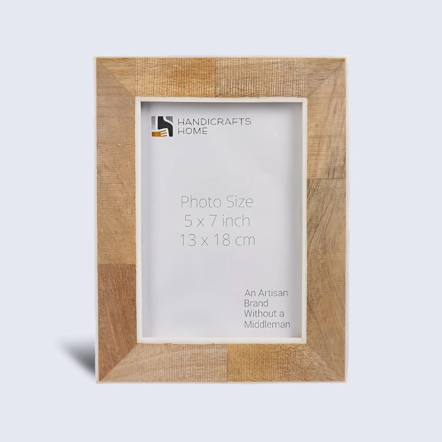 Picture Frame Natural Wood Collection Bone Inlay Brown - 4x6 & 5x7"