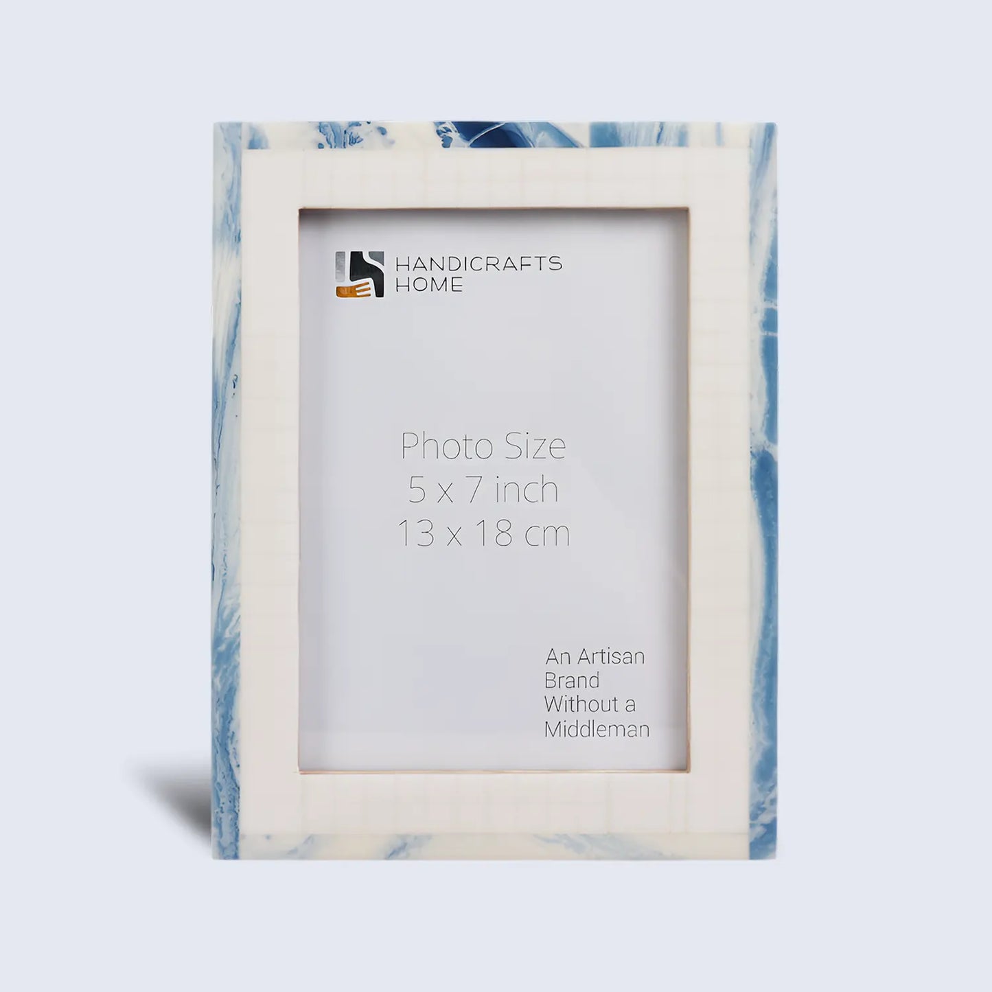 Resin Inlay Cosmo Blue White & Blue Picture Frame