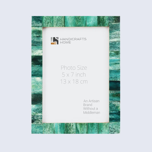 Picture Frames Classic Pattern Bone Inlay Collection in 27 Sizes, Green