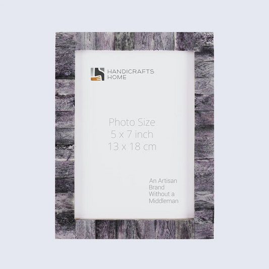 Picture Frames Classic Pattern Bone Inlay Collection in 27 Sizes, Grey