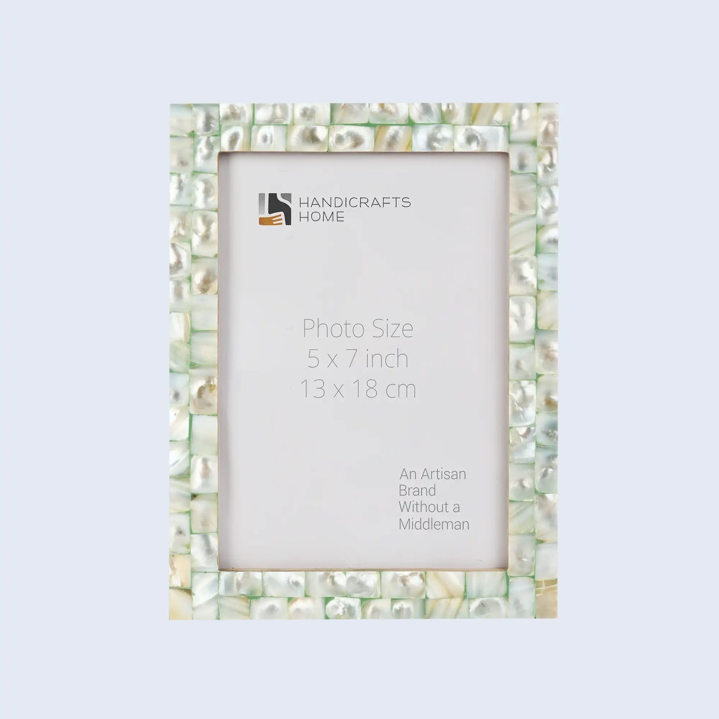 Picture Frames Mother of Pearl Collection in 27 Sizes, Green