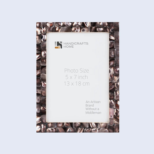 Picture Frames Mother of Pearl Collection in 27 Sizes, Grey