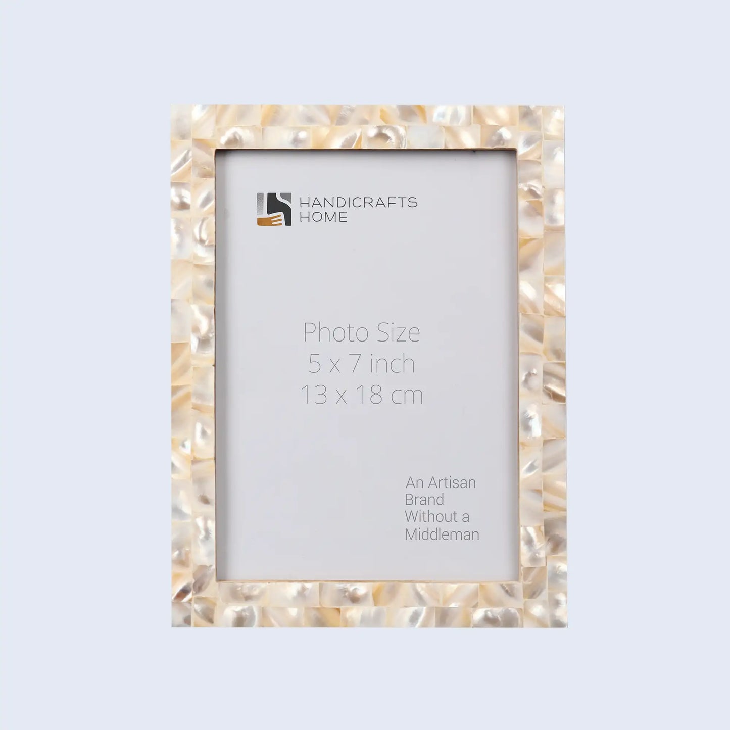 Picture Frames Mother of Pearl Collection in 27 Sizes, White