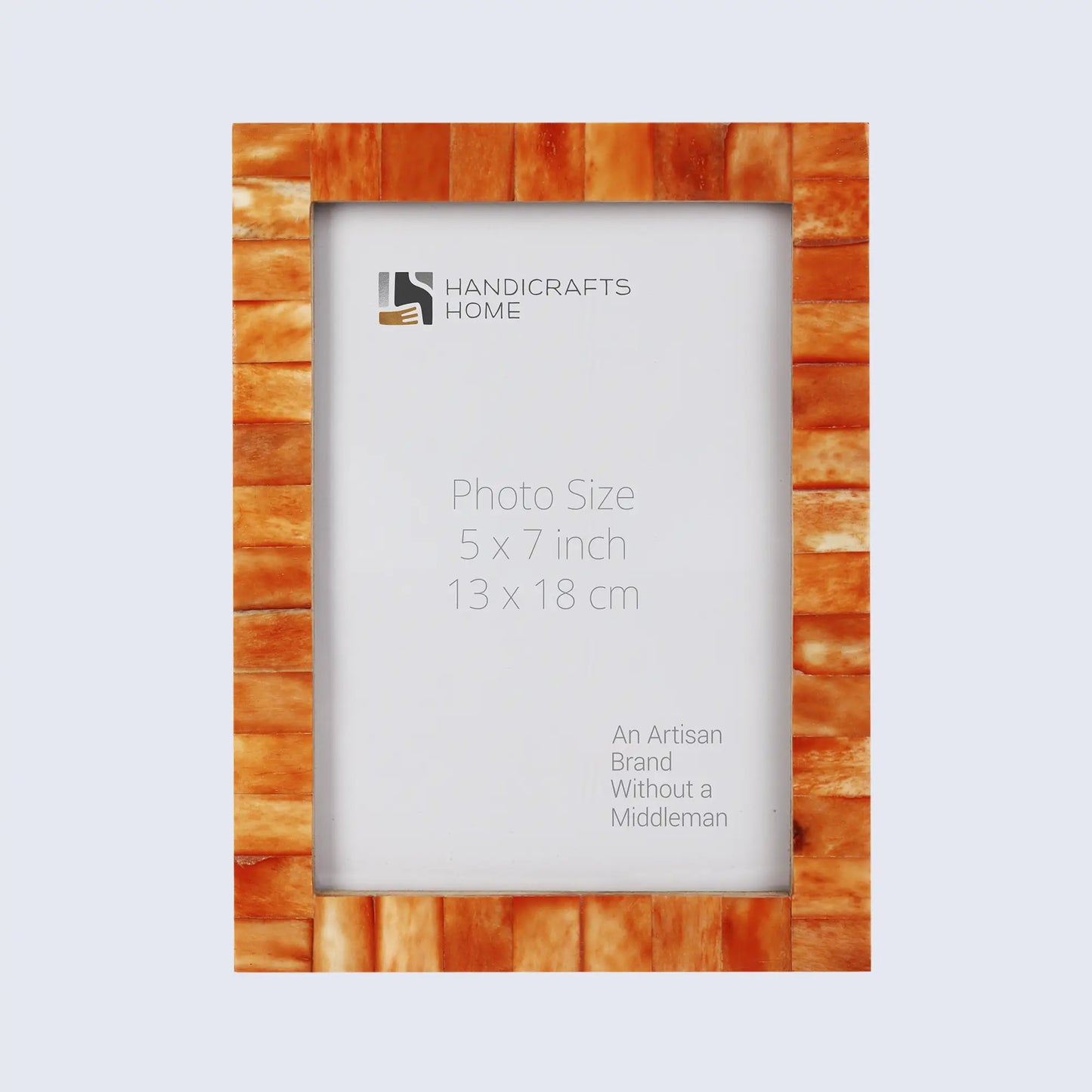 Picture Frames Classic Pattern Bone Inlay Collection in 27 Sizes, Orange