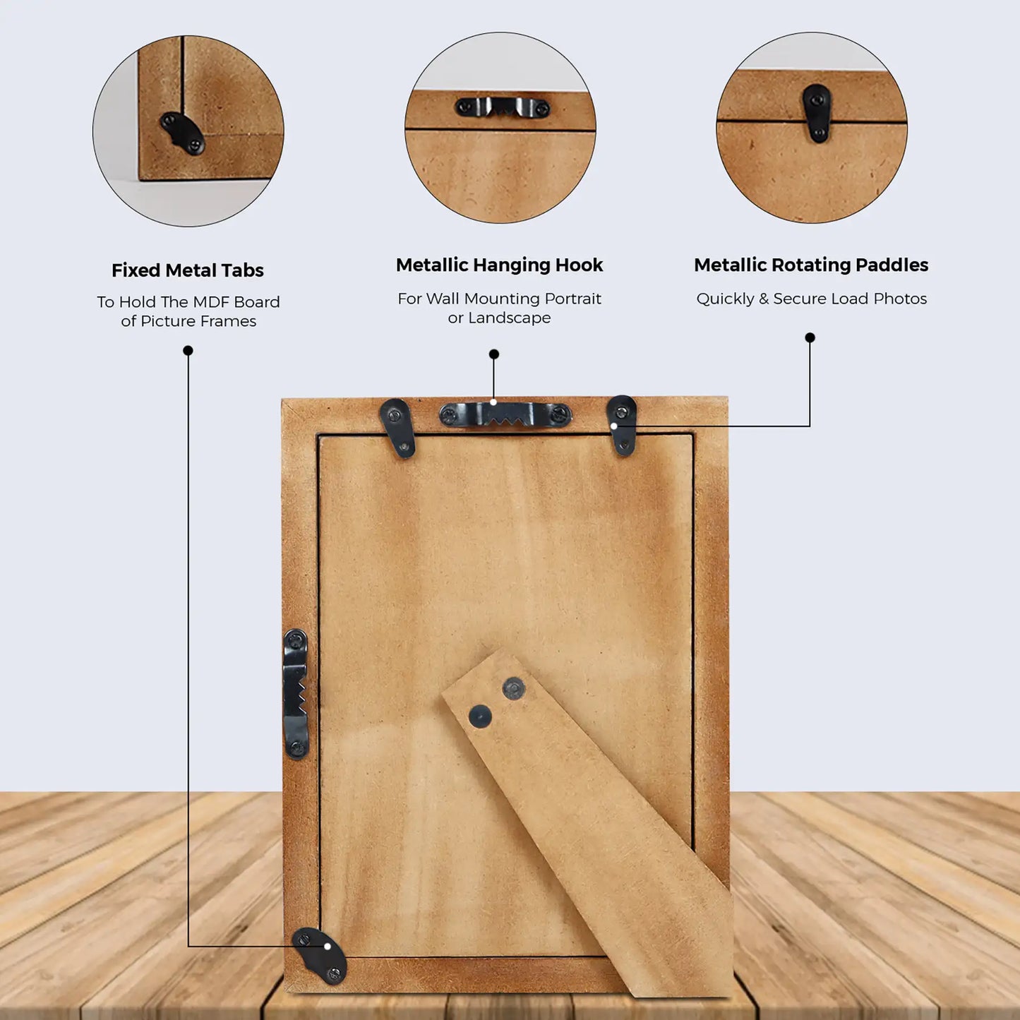Picture Frames Hypno Dream Collection Wooden & Resin Inlay Frame in 3 Sizes