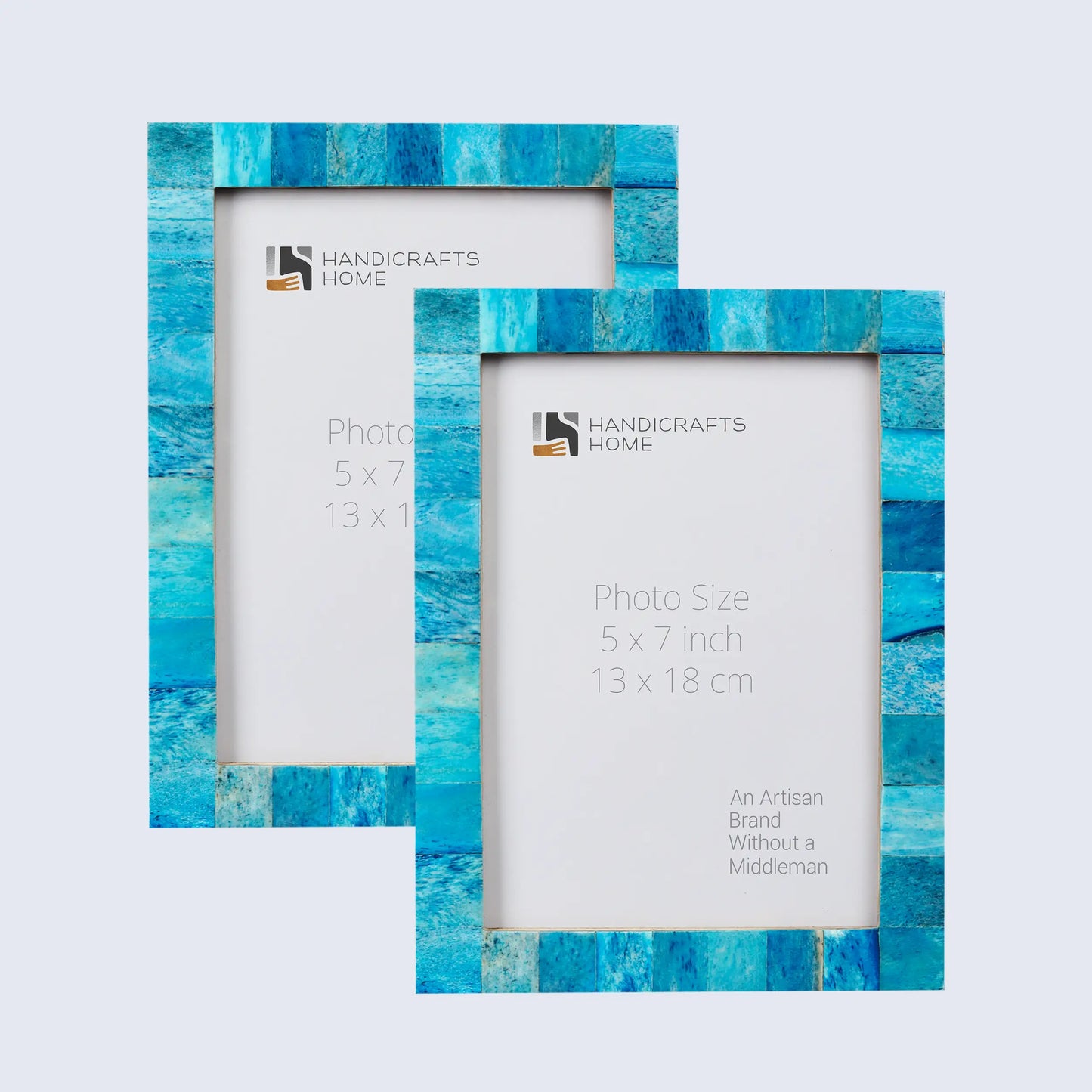 Picture Frame Classic Collection Bone Inlay Turquoise Pack of 2 – 3 Sizes