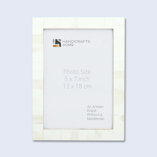 Picture Frames Classic Pattern Bone Inlay Collection in 27 Sizes, White