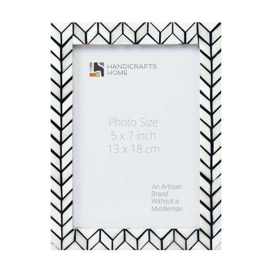 Picture Frames Artic Horizon Bone & Resin Inlay Collection in 3 Sizes