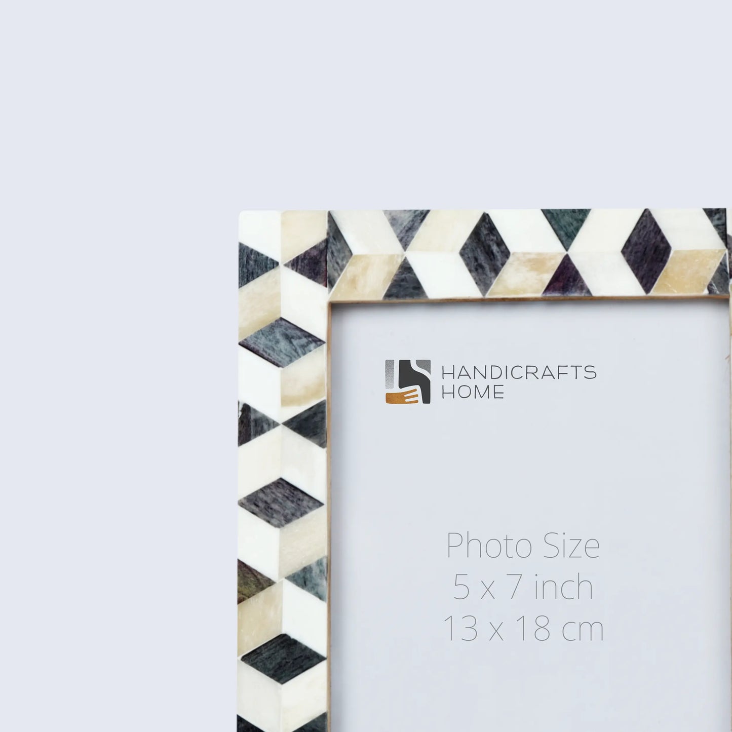 Arctic Moss collection White & Grey Picture Frame - 4x6, 5x7, and 8x10