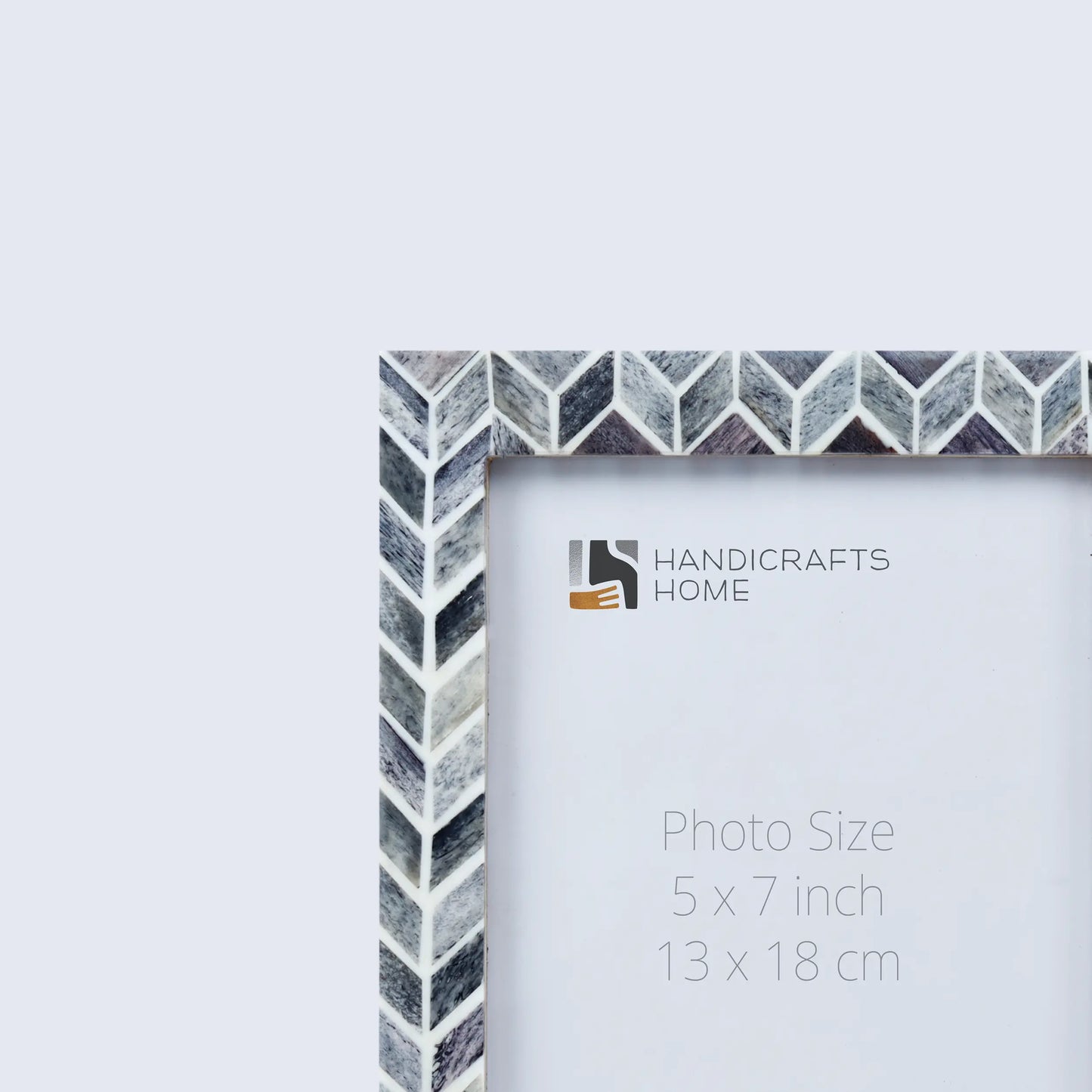 Picture Frames Artic Smoke Pattern Bone & Resin Inlay Collection in 3 Sizes