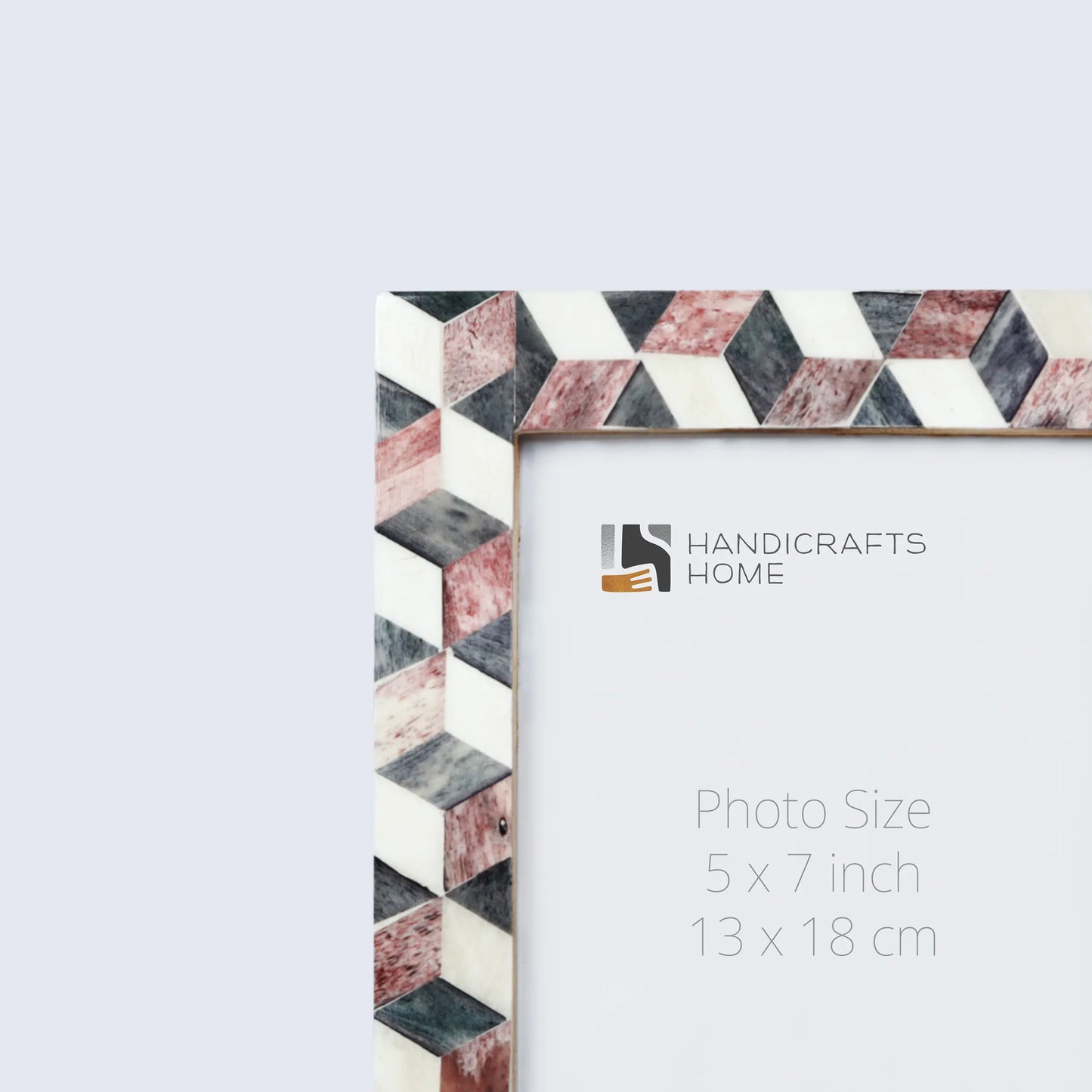Picture Frame Arctic Stone Pattern Collection Bone Inlay Multi – 4x6, 5x7 & 8x10"