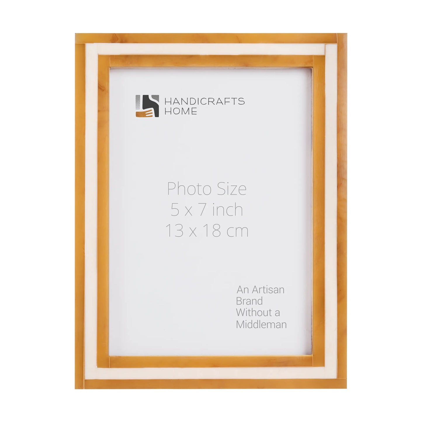 Picture Frames Avant Amber Pattern Resin Inlay Collection in 3 Sizes