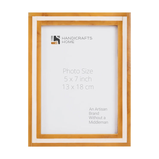 Picture Frames Avant Amber Pattern Resin Inlay Collection in 3 Sizes