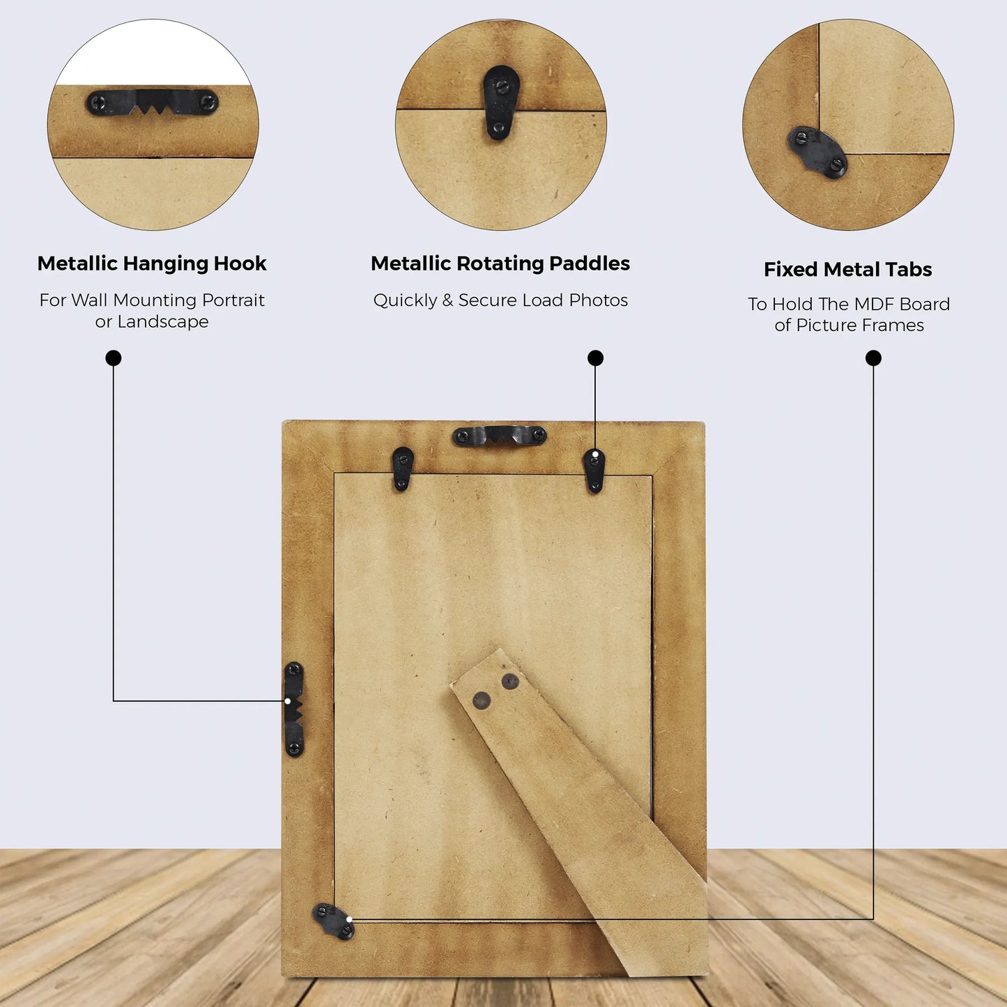 Picture Frames Avant Amber Pattern Resin Inlay Collection in 3 Sizes