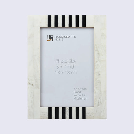 Picture Frames Contour Alto Pattern Resin Inlay Collection in 3 Sizes