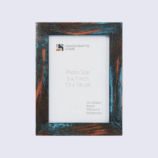 Picture Frames Driftwood Bali Pattern Wooden Collection in 3 Sizes