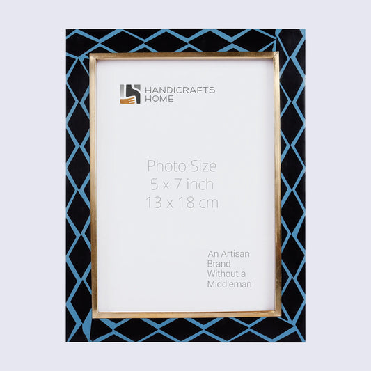 Picture Frames Halo Mamba Pattern Resin Inlay Collection in 3 Sizes