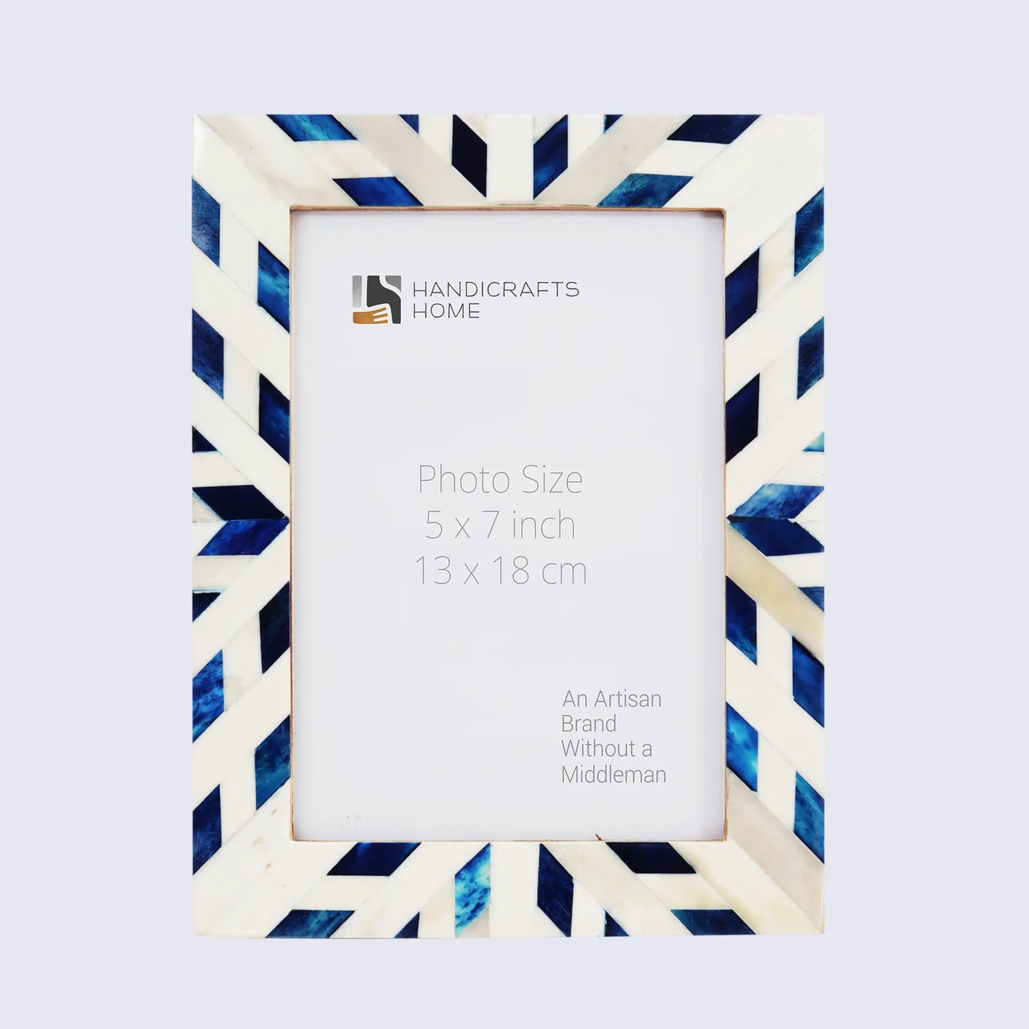 Picture Frames Hypno Frost Pattern Bone Inlay Collection in 3 Sizes