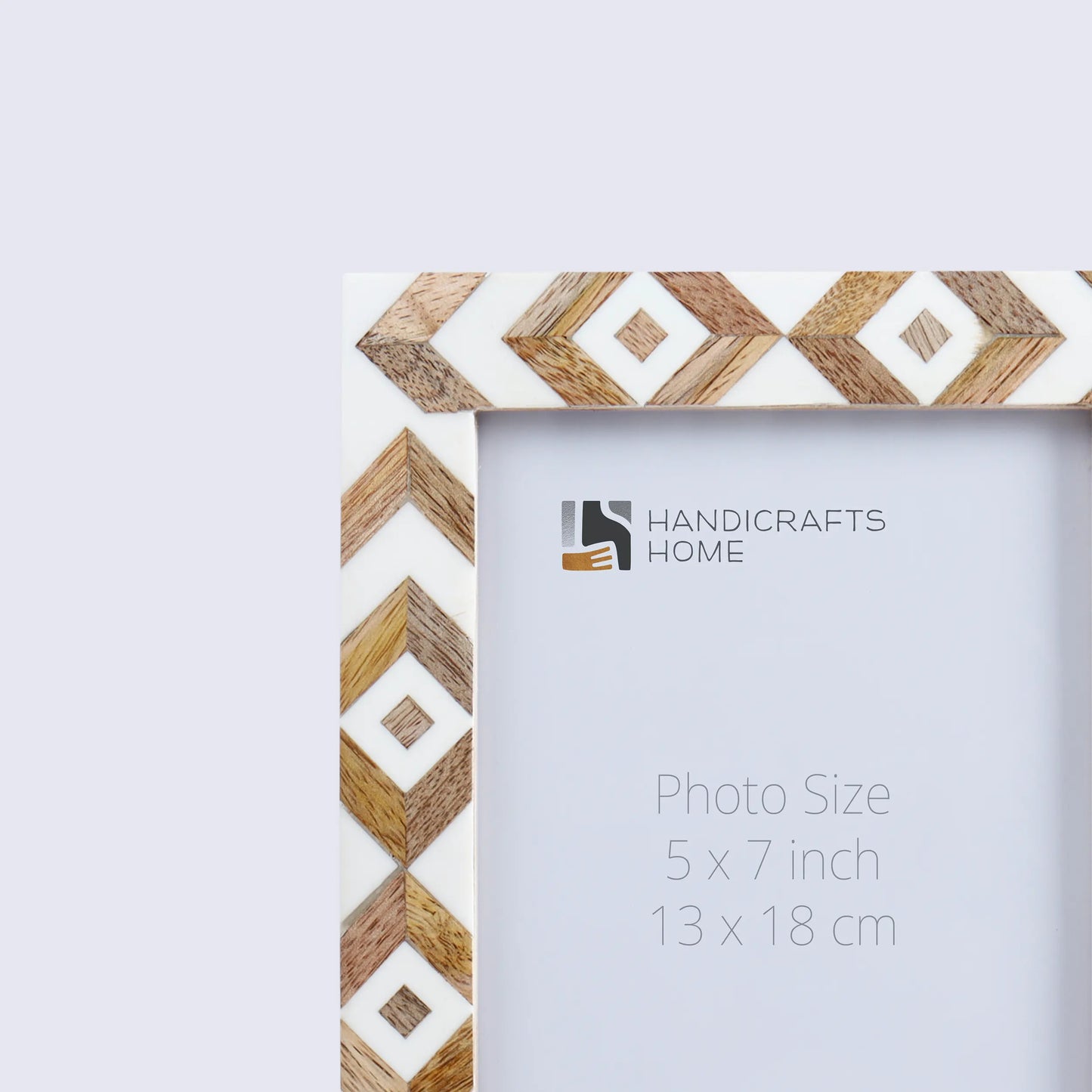 Picture Frames Marquet Array Pattern Resin Inlay Collection in 8 Sizes, Pack of 2