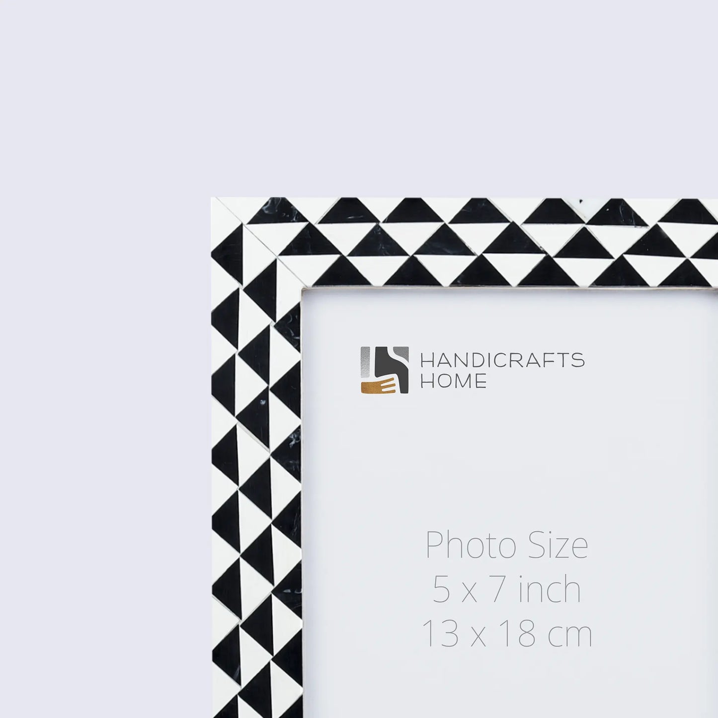 Picture Frames Marquet Prism Pattern Resin Inlay Collection in 8 Sizes, Pack of 2