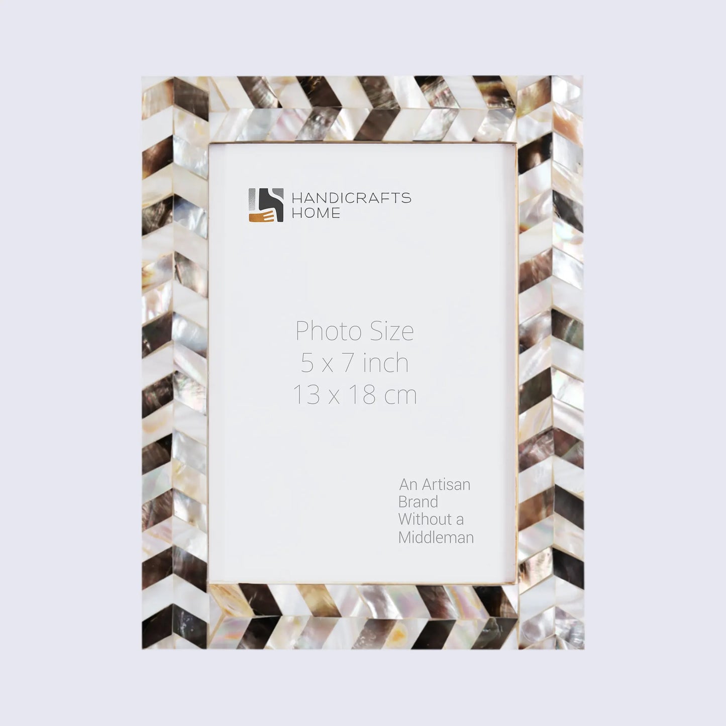 Picture Frames Pearlescent Chase Pattern Mother of Pearl Collection in 3 Sizes