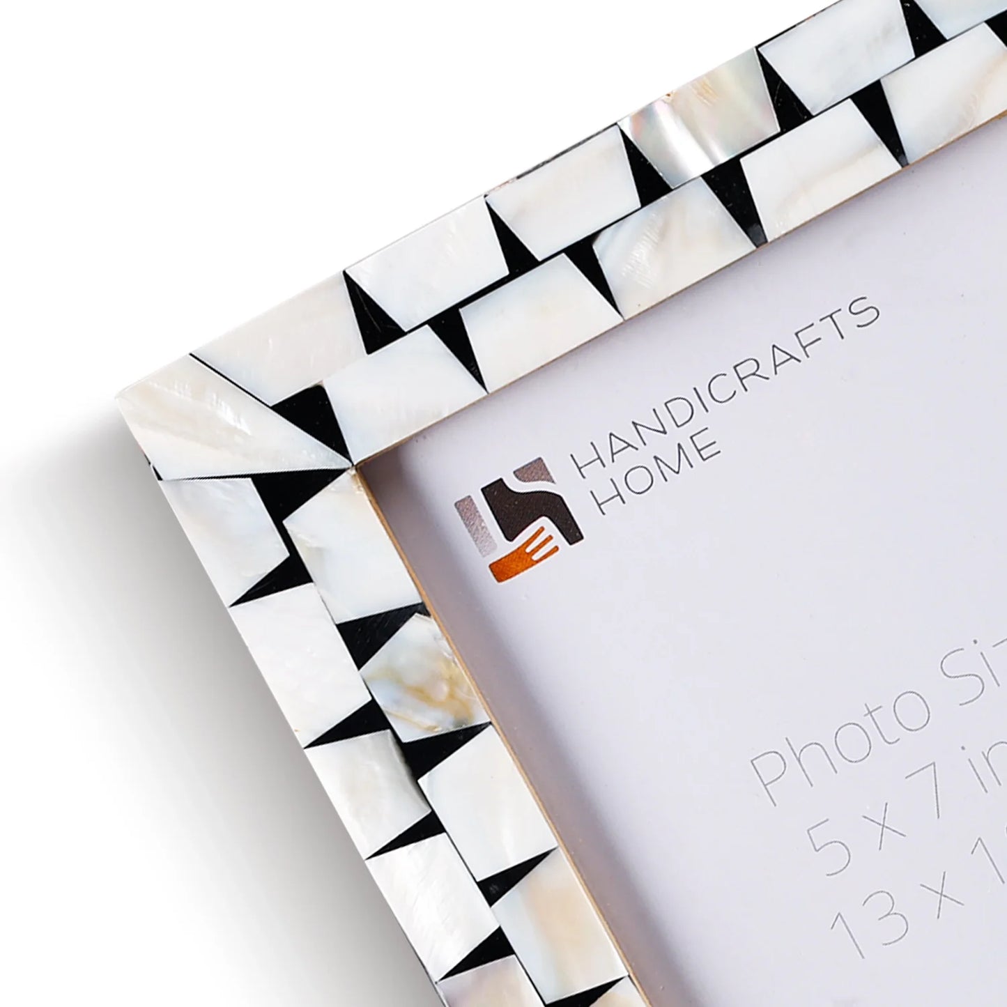 Picture Frames Pearlescent Flash Collection Mother of Pearl Resin White 3 Sizes